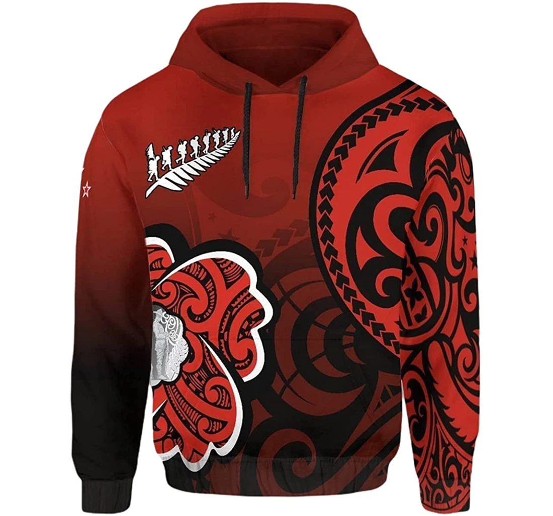 Anzac Day Lest We Forget Red - 3D Printed Pullover Hoodie