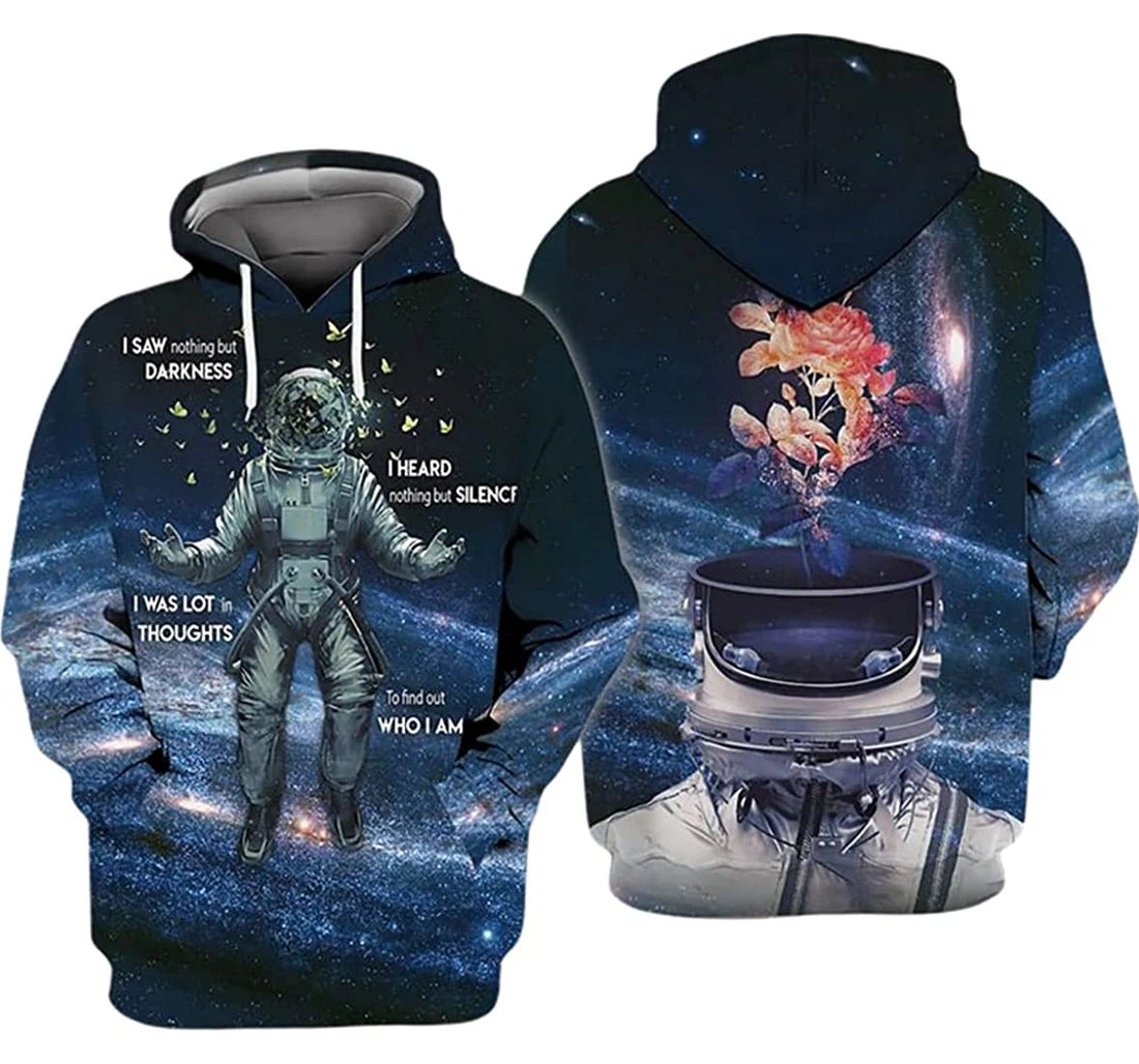 Astronaut Galaxy I Saw Nothing But Darkness - 3D Printed Pullover Hoodie