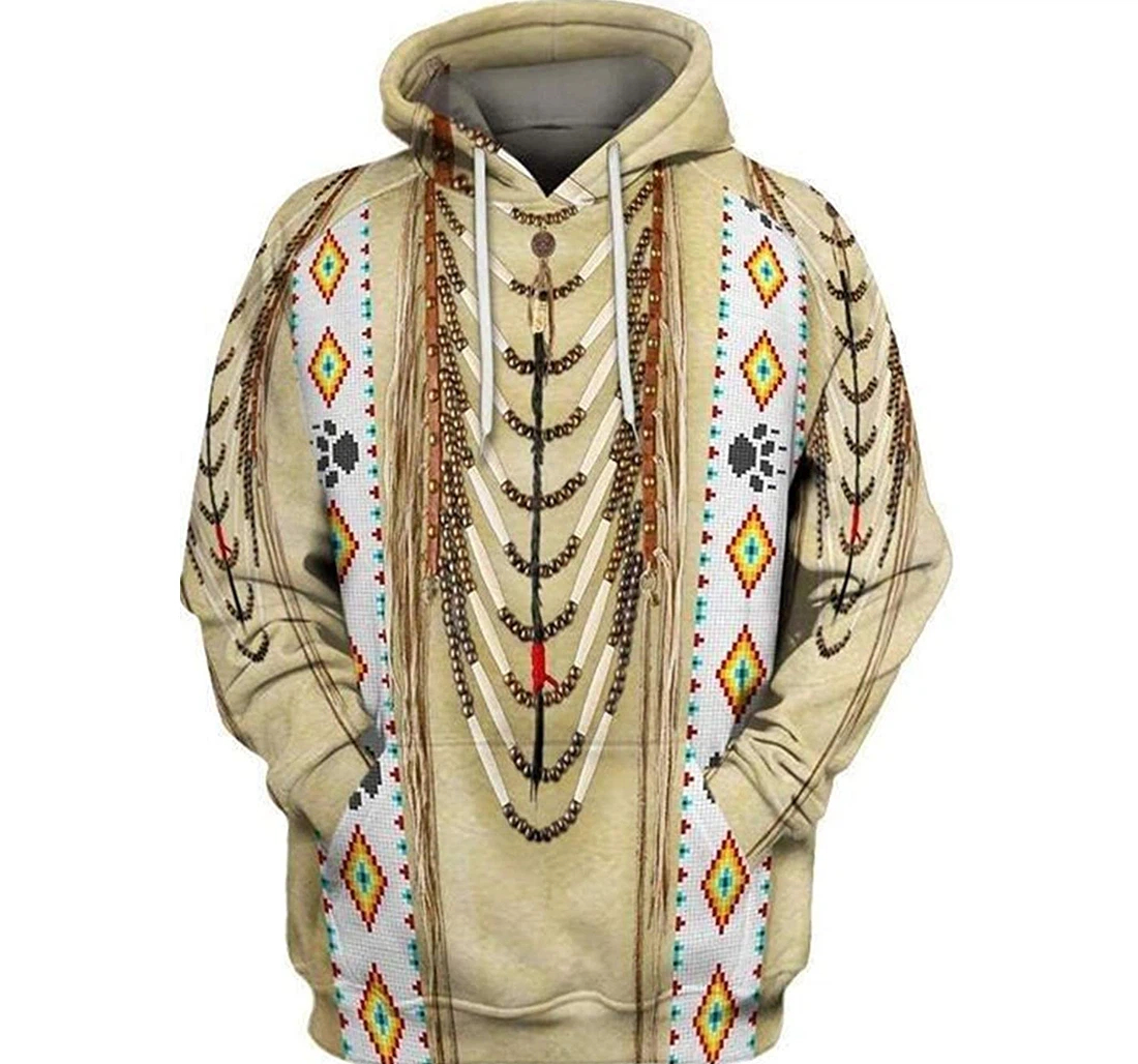 Traditional Native With Unisex Lightweight Premium Sportwear Up - 3D Printed Pullover Hoodie