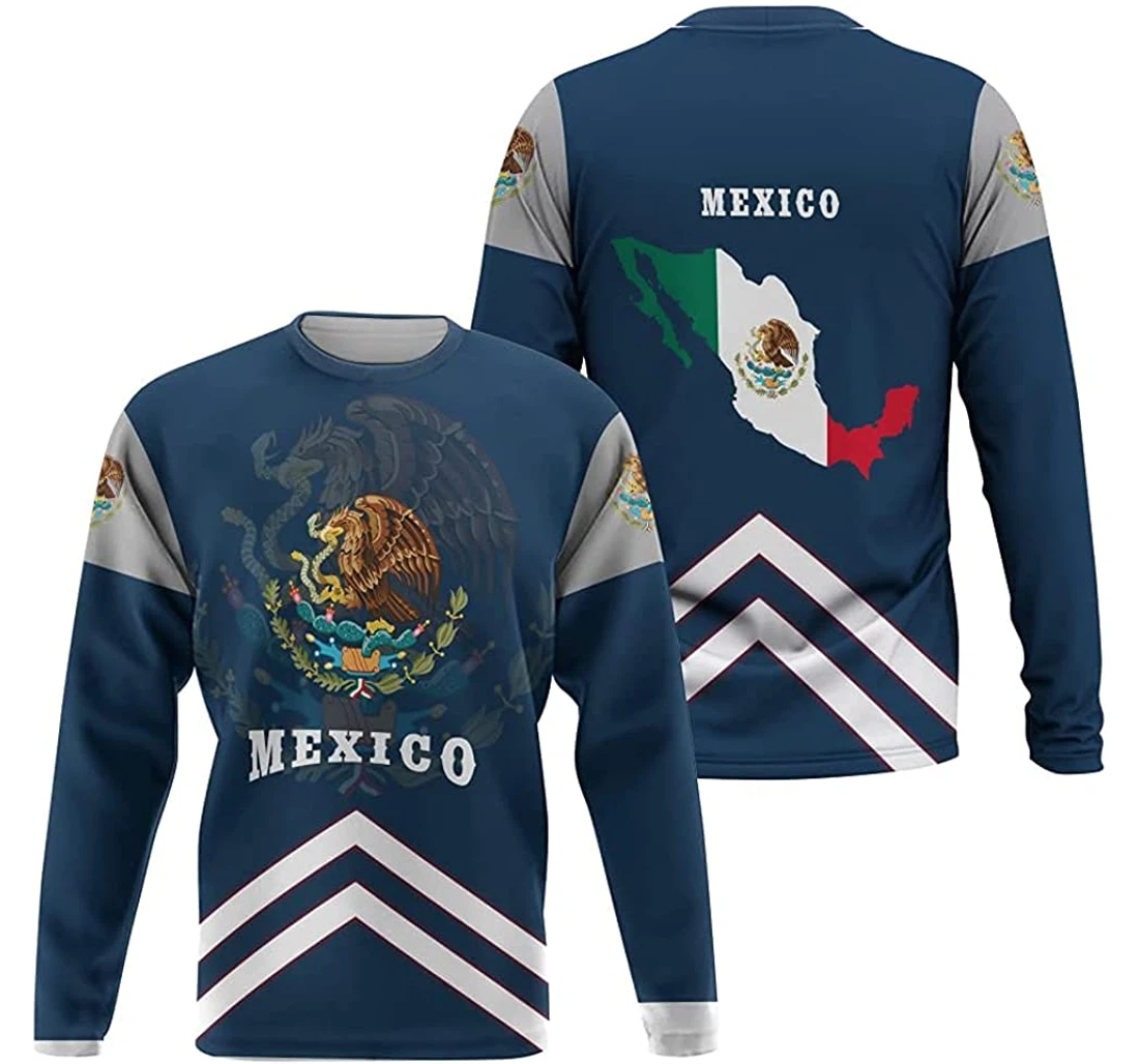 National Symbols Of Mexico Royal Blue Shade Lightweight Premium Sportwear Up - 3D Printed Pullover Hoodie