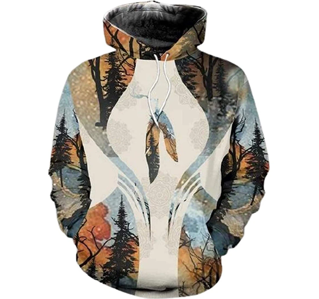 Native American Design Fleece Lightweight Premium Sportwear Up - 3D Printed Pullover Hoodie