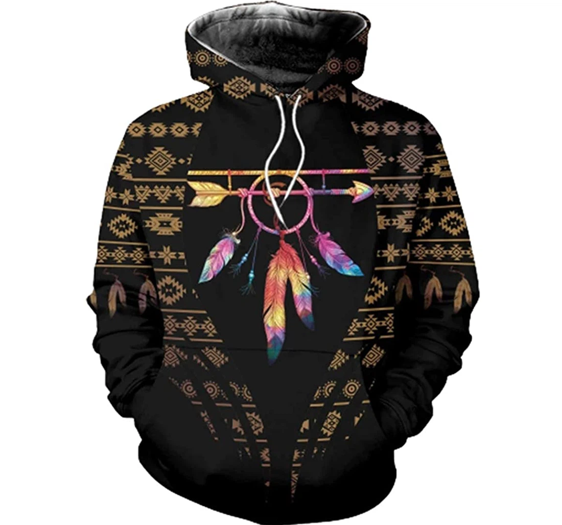 Native American Native American Pattern Lightweight Premium Sportwear Up - 3D Printed Pullover Hoodie