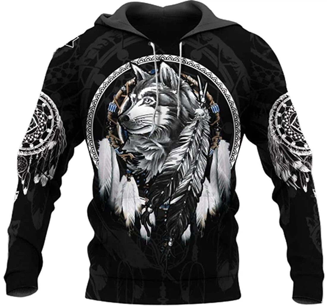 Native American Native Pattern Fleece Lightweight Premium Sportwear Up - 3D Printed Pullover Hoodie