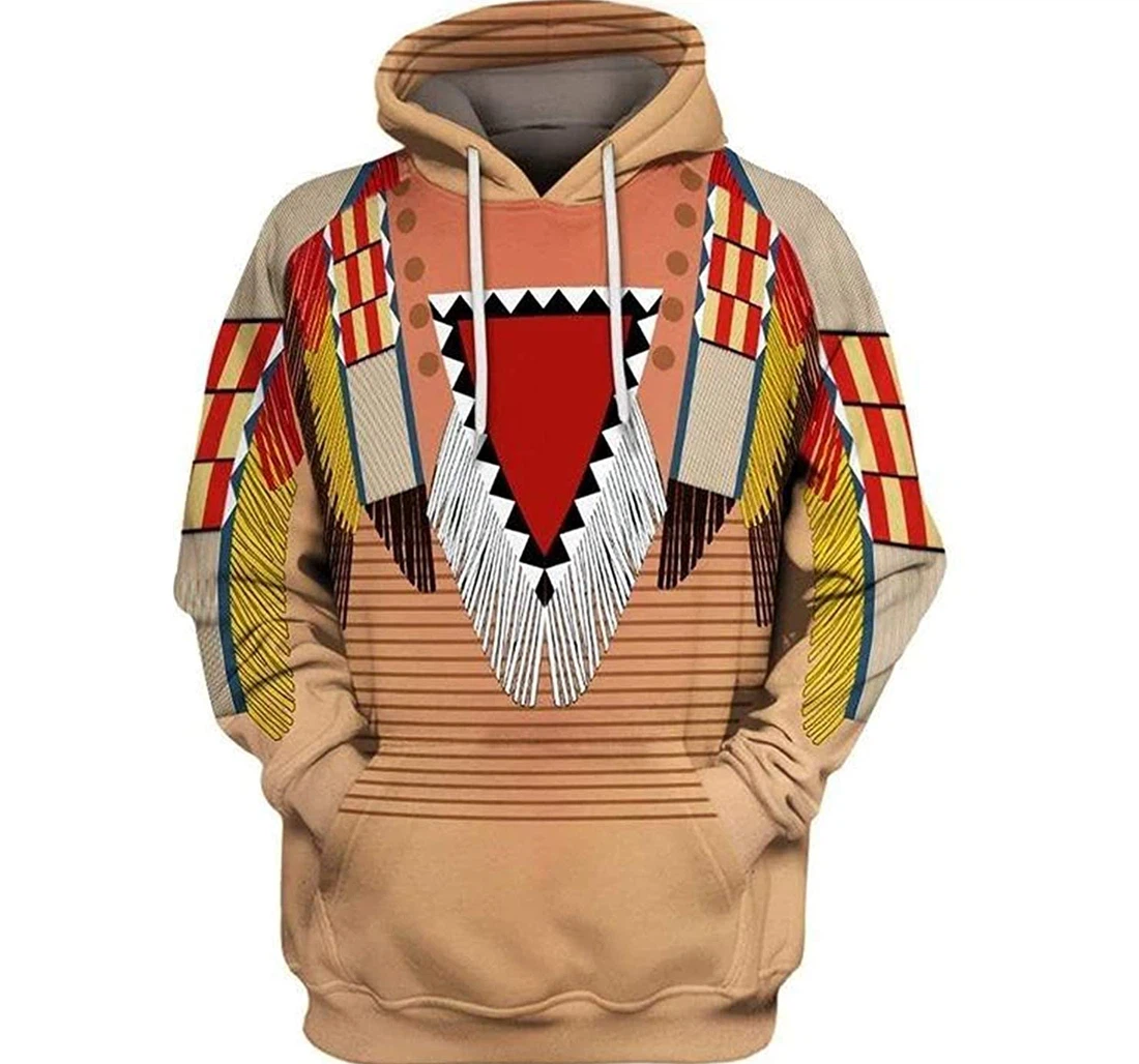 Native American Native Wolf Lightweight Premium Sportwear Up - 3D Printed Pullover Hoodie