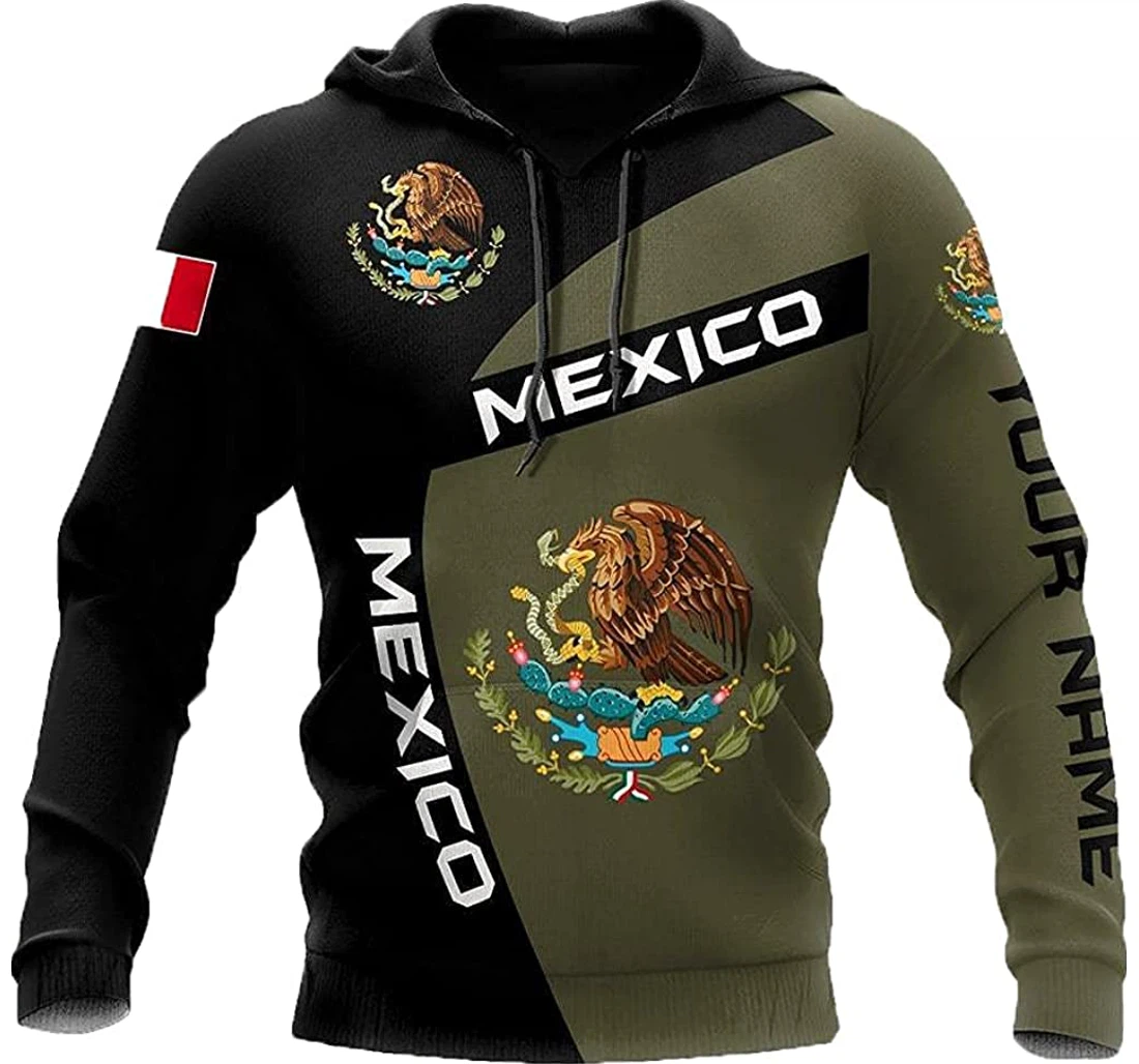 Personalized Mexico Eagle Lightweight Premium Sportwear Up Lightweight Premium Sportwear Up - 3D Printed Pullover Hoodie