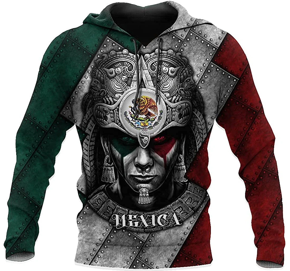 Aztec Warrior Mexico Lightweight Premium Sportwear Up Lightweight Premium Sportwear Up - 3D Printed Pullover Hoodie