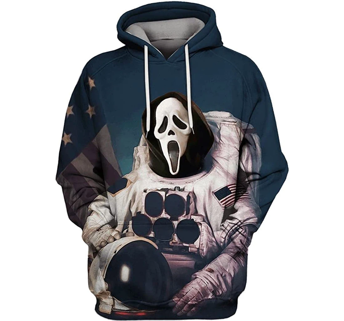 Ghostface Astronaut Shirts - 3D Printed Pullover Hoodie