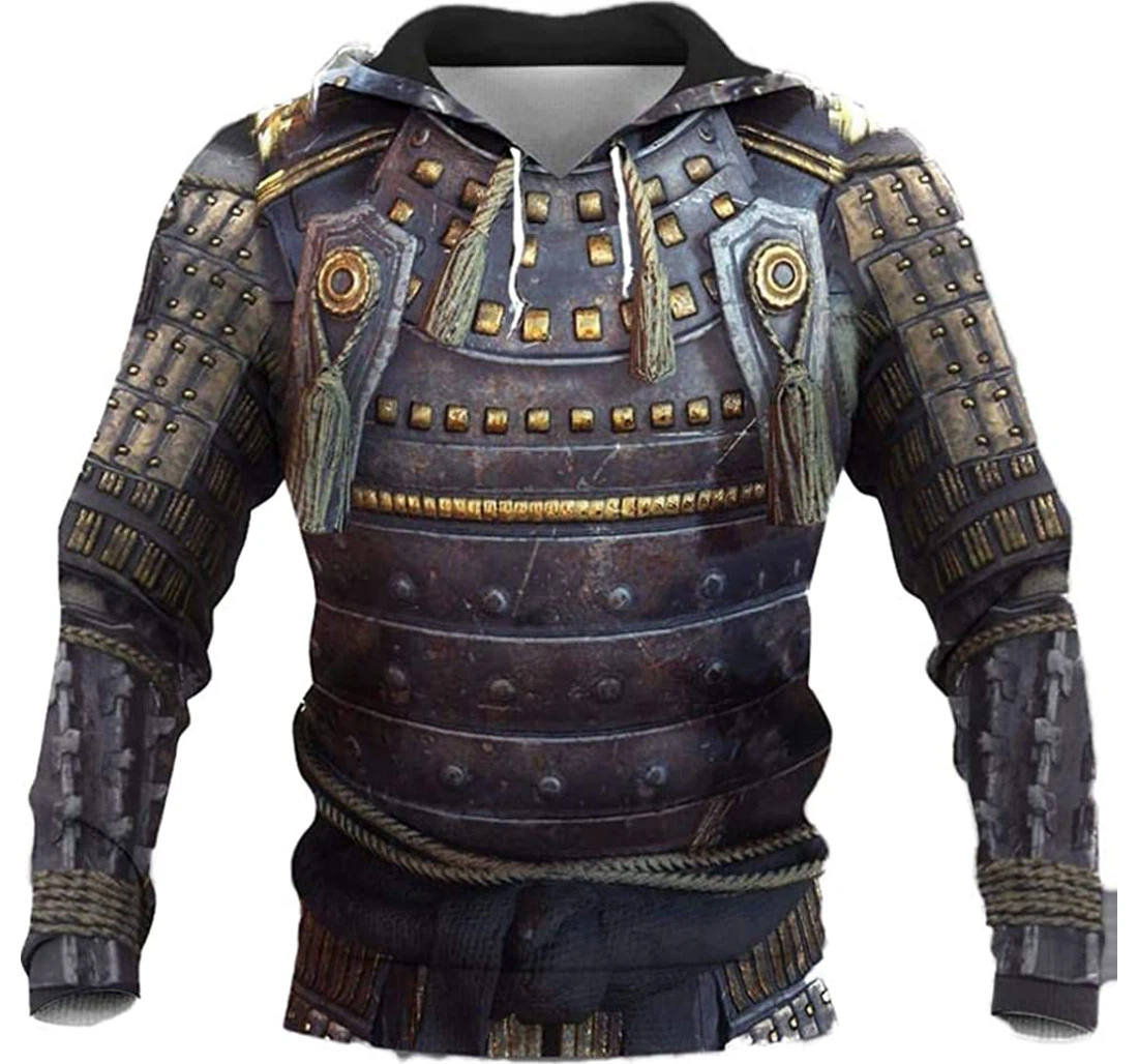 Ancient Samurai Armor Lightweight Premium Sportwear Up - 3D Printed Pullover Hoodie