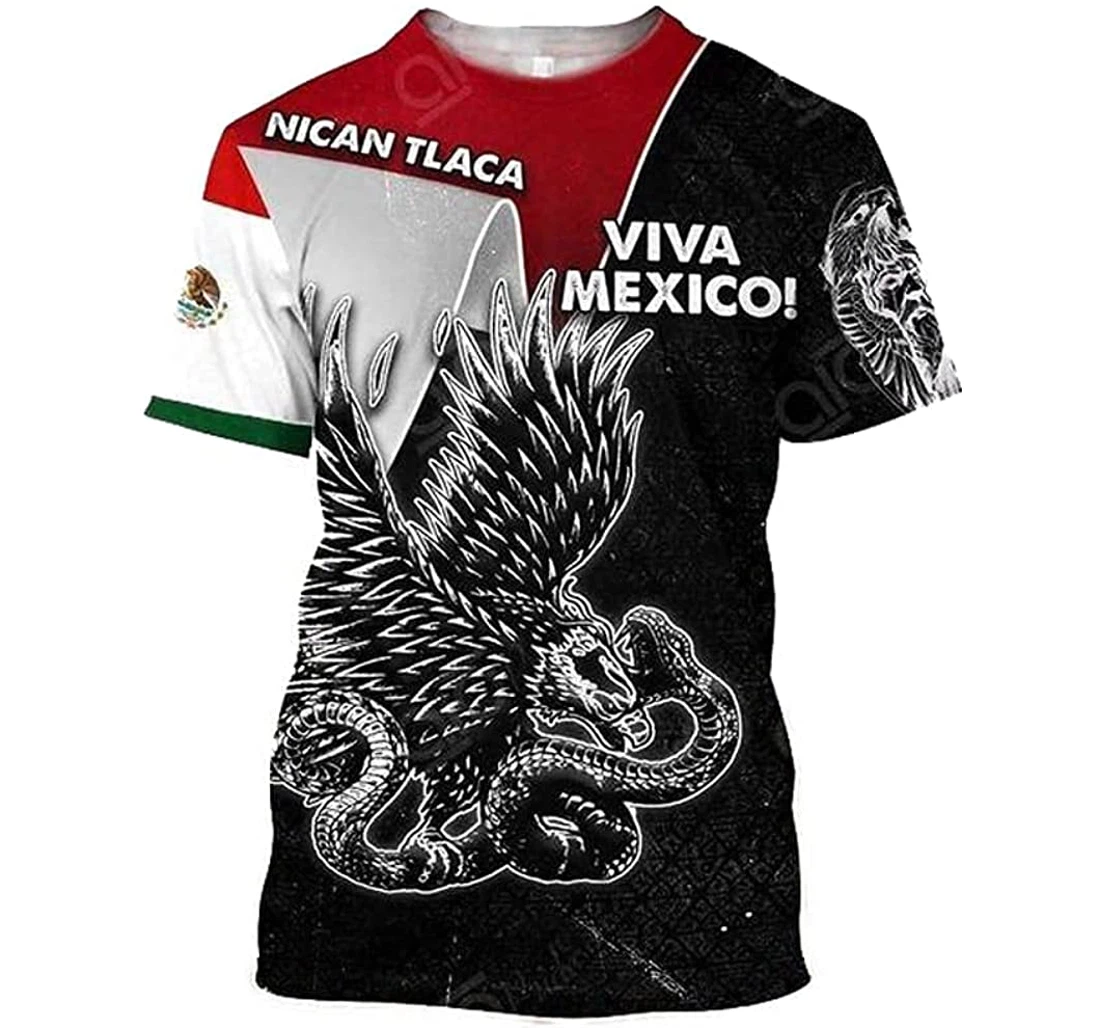 Mexico Culture Coat Arm In White Dragon Snake Lightweight Premium Sportwear Up - 3D Printed Pullover Hoodie