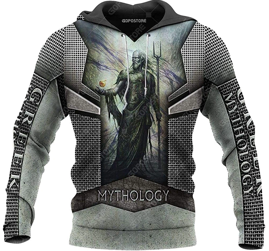 Greek Ghost In Ancient Art Lightweight Premium Sportwear Up - 3D Printed Pullover Hoodie