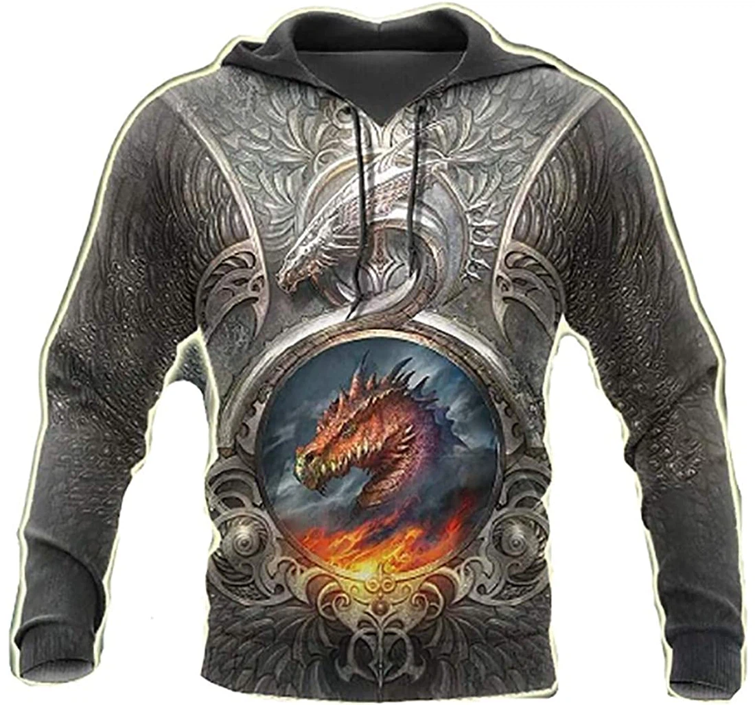 Dragon Fleece Pull Over With Pocket Native Pattern Fleece Lightweight Up - 3D Printed Pullover Hoodie