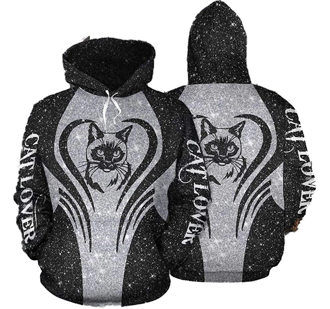 Twinkle Cat Lovers Lightweight Premium Sportwear Up - 3D Printed Pullover Hoodie