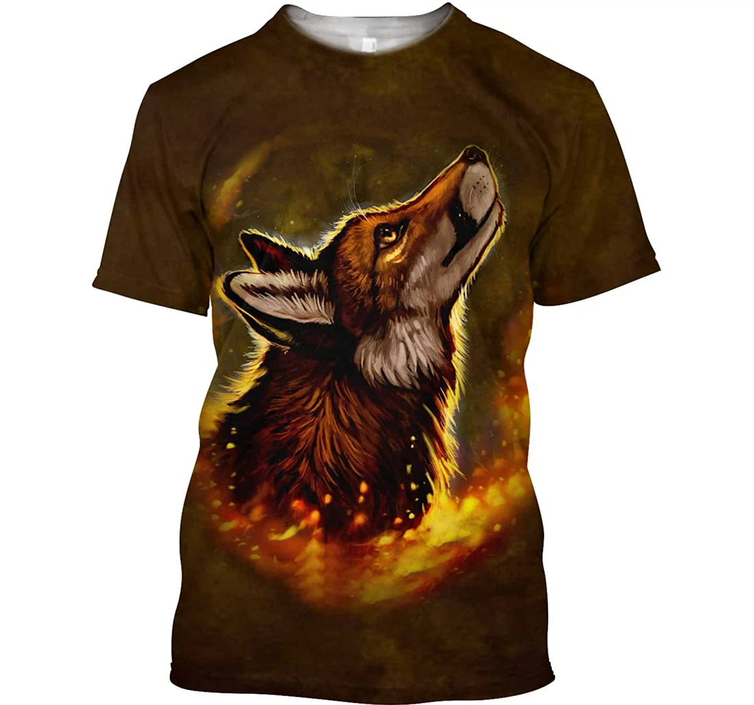 Wolf Beautiful Wolf Shirts - 3D Printed T-shirt