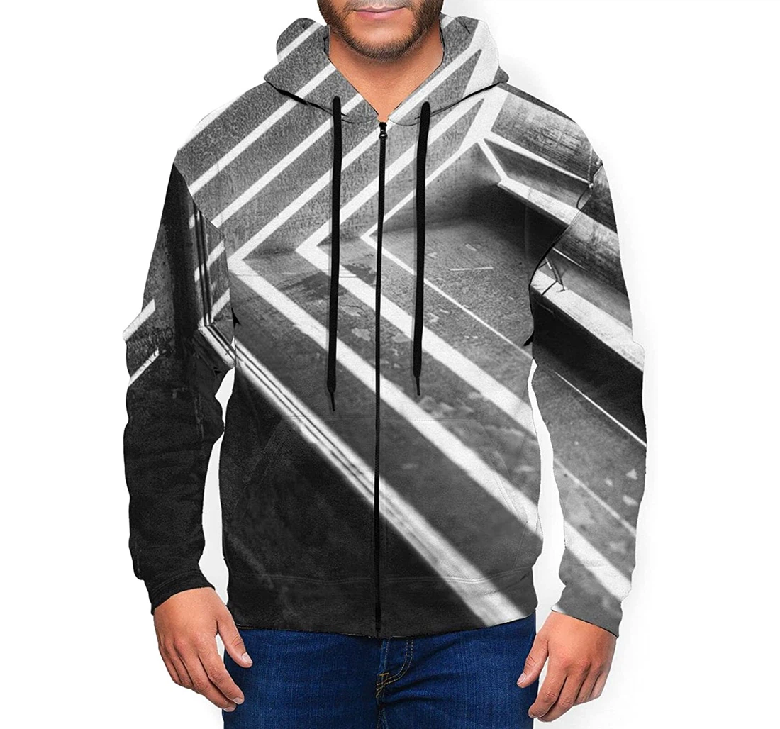 White Seaside Leaf Fan Realistic - 3D Printed Pullover Hoodie