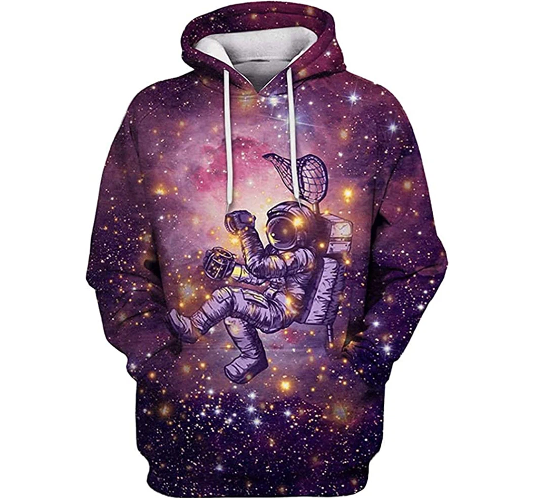 Astronaut Discovery The Space - 3D Printed Pullover Hoodie