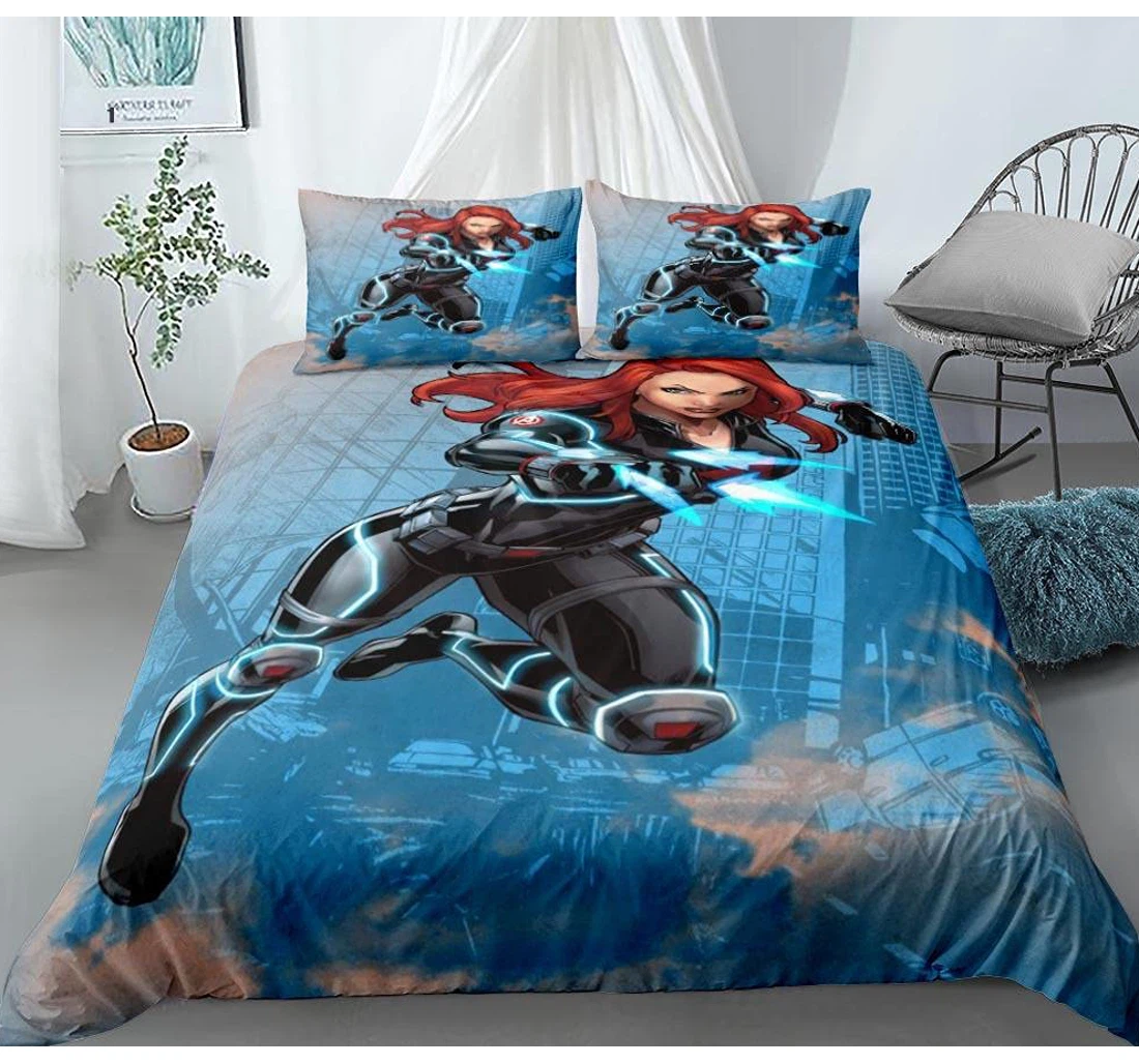 Personalized Bedding Set - Female Warrior Full, Teens Included 1 Ultra Soft Duvet Cover or Quilt and 2 Lightweight Breathe Pillowcases
