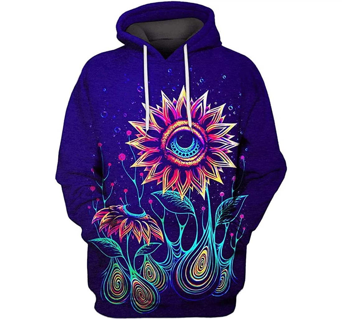 Eye Flower Outerspace Shirts - 3D Printed Pullover Hoodie