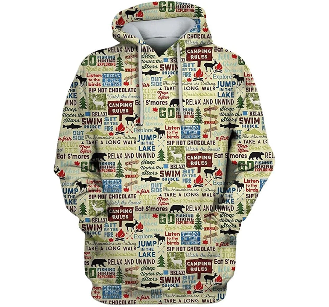 Outdoor Adventure Camping Shirts - 3D Printed Pullover Hoodie