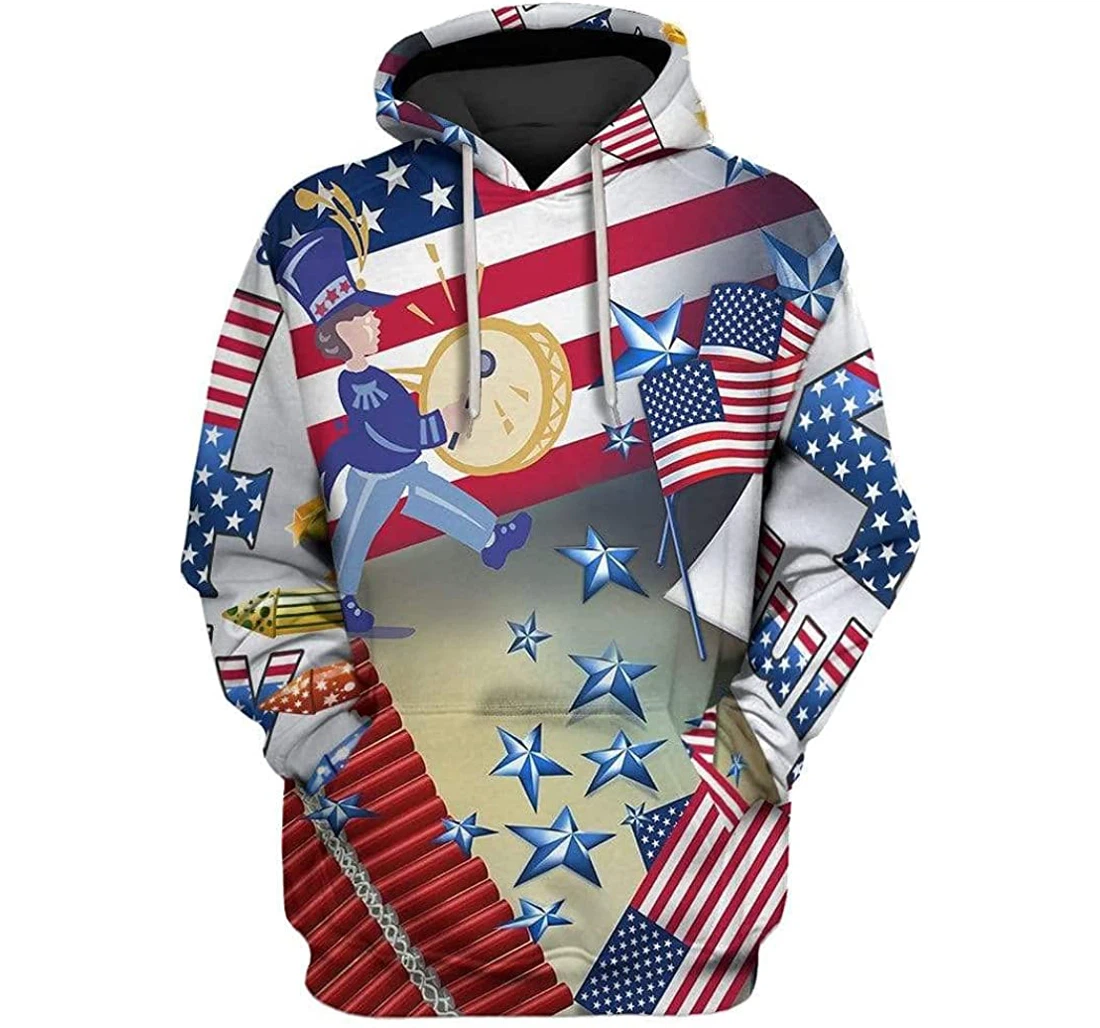 Independence Day Of United States Shirts - 3D Printed Pullover Hoodie