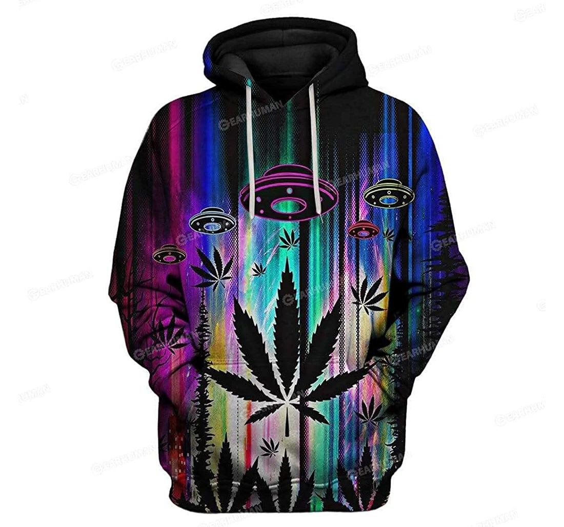 Alien Weed Shirts - 3D Printed Pullover Hoodie