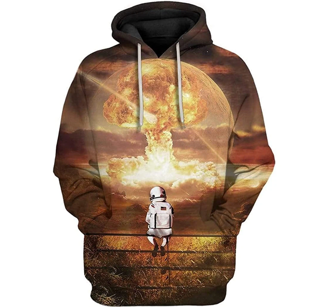 Astronaut In Mars Shirts - 3D Printed Pullover Hoodie