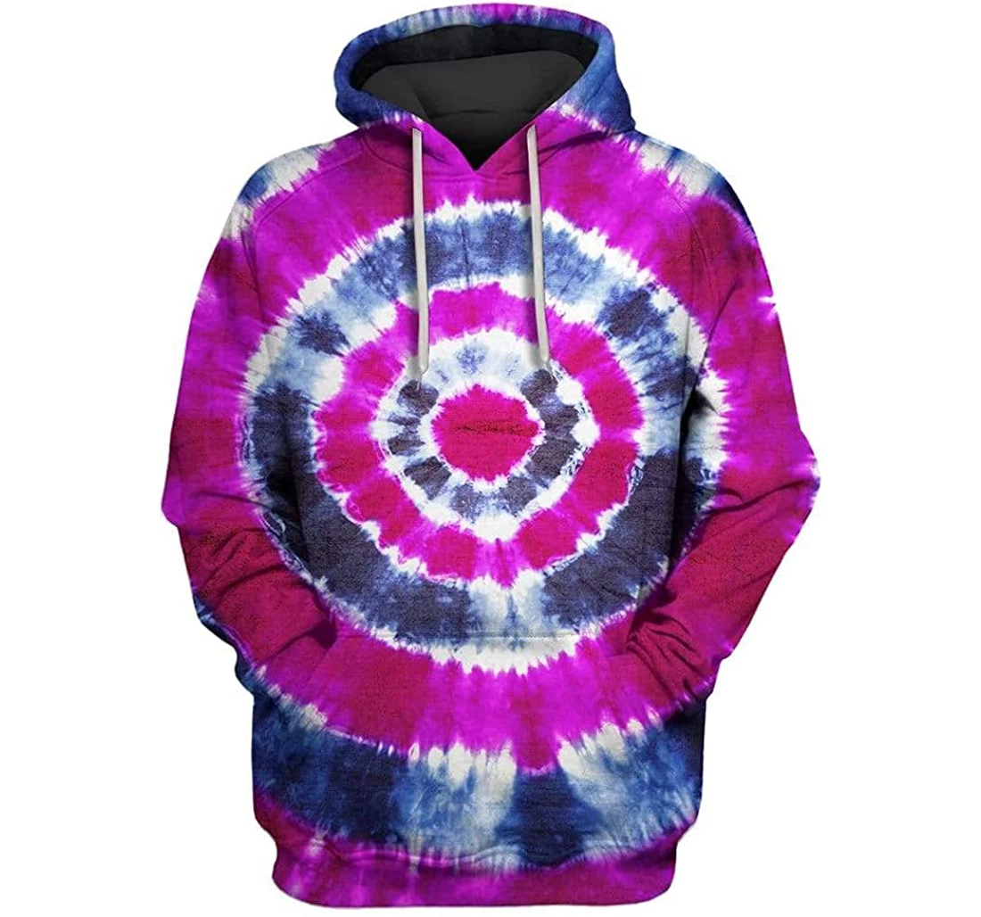 Colorful Tie Dye Circle Shirts - 3D Printed Pullover Hoodie