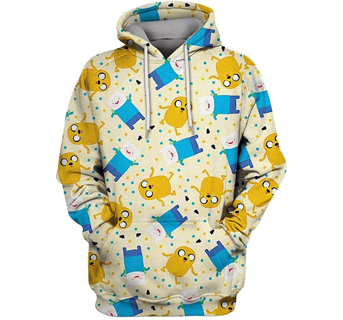 Adventure Time Finn Jake Shirts - 3D Printed Pullover Hoodie