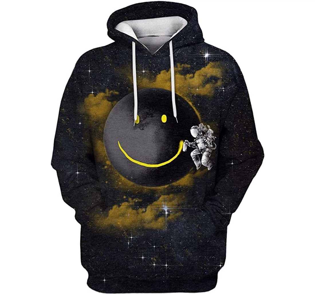 Astronaut With The Smile Shirts - 3D Printed Pullover Hoodie