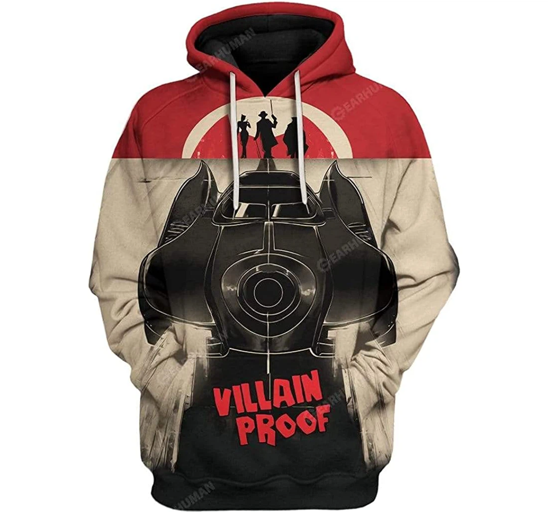 Villain Proof Shirts - 3D Printed Pullover Hoodie