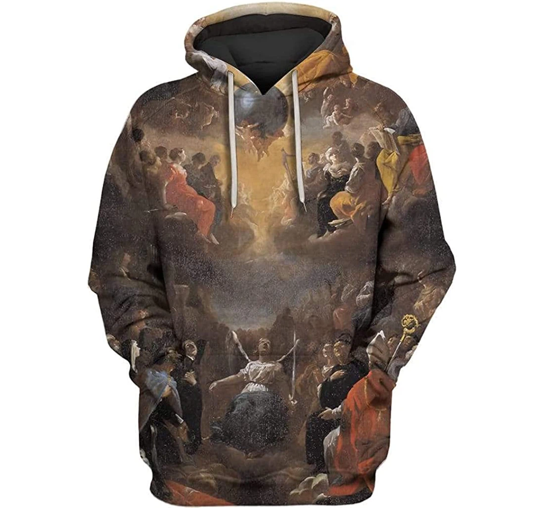 Adoration Of The Trinity Shirts - 3D Printed Pullover Hoodie