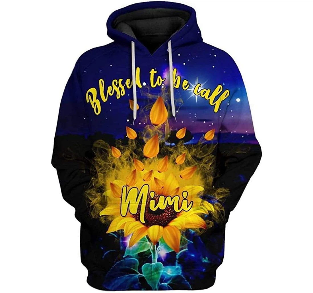 Ssunflower Blessed To Be Call Mimi Shirts - 3D Printed Pullover Hoodie