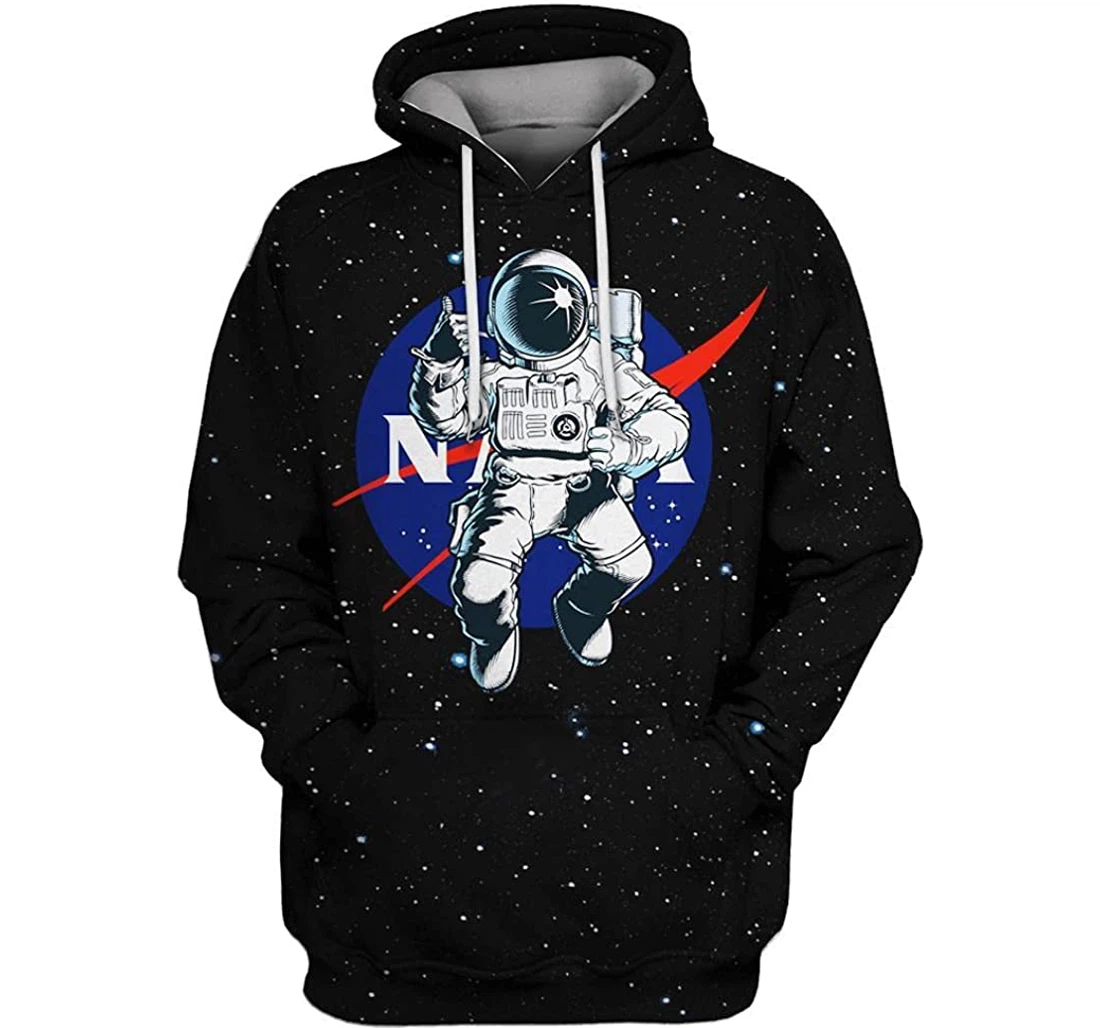 Nasa Astronaut In The Space Shirts - 3D Printed Pullover Hoodie