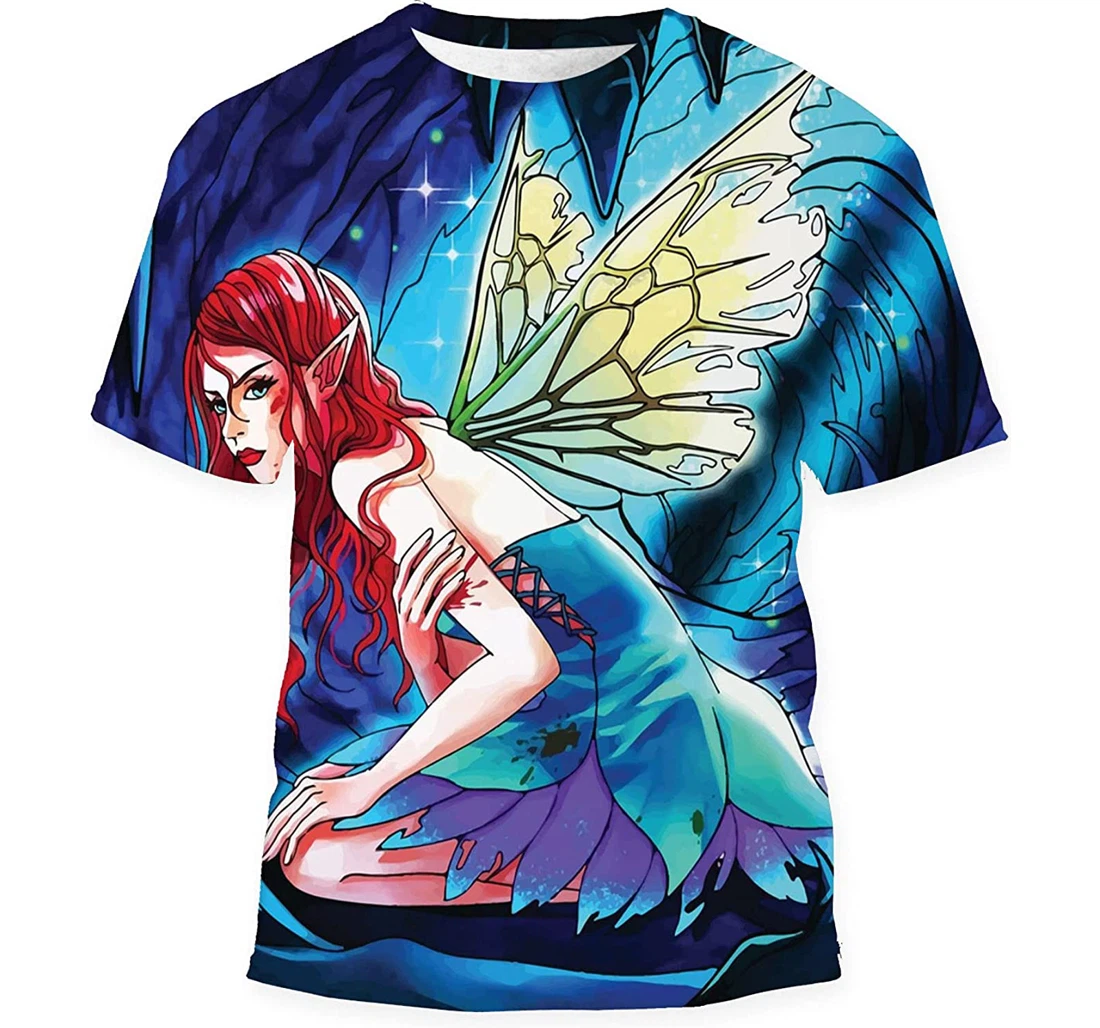 Girl Butterfly Wings Birthday Halloween - 3D Printed T-shirt, Long Sleeves Shirt