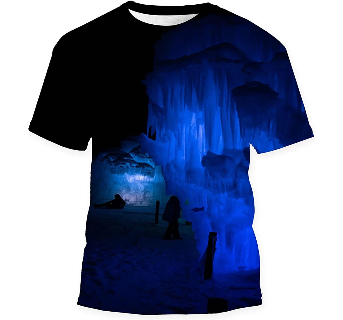 Castles Ice Snow Birthday Halloween - 3D Printed T-shirt, Long Sleeves Shirt