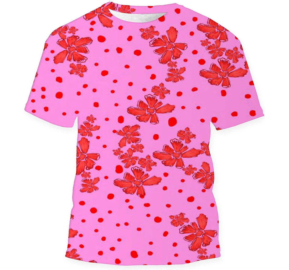 Florals Great Fabric Flower Birthday Halloween - 3D Printed T-shirt, Long Sleeves Shirt