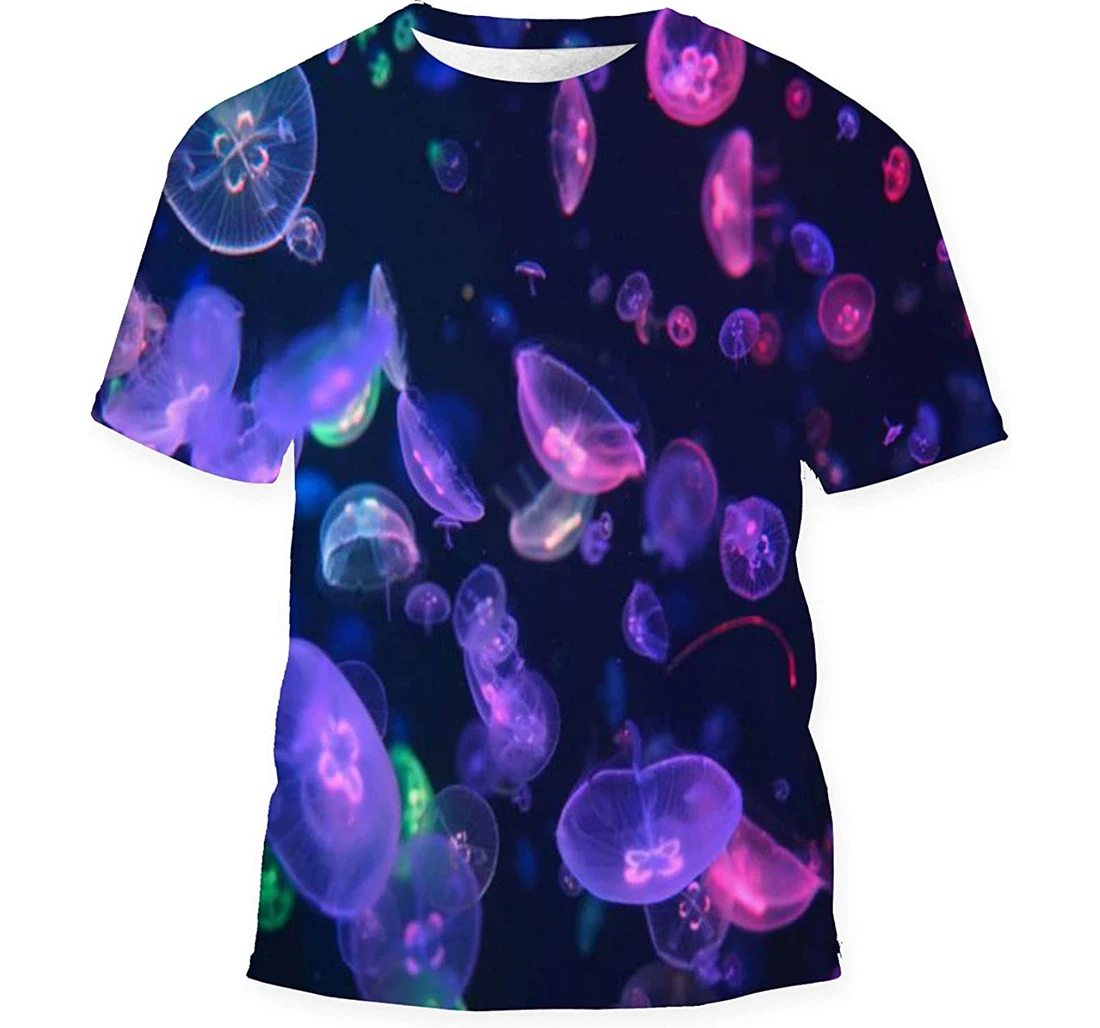 Jellyfish Aquarium Yamagata Japan Birthday Halloween - 3D Printed T-shirt, Long Sleeves Shirt