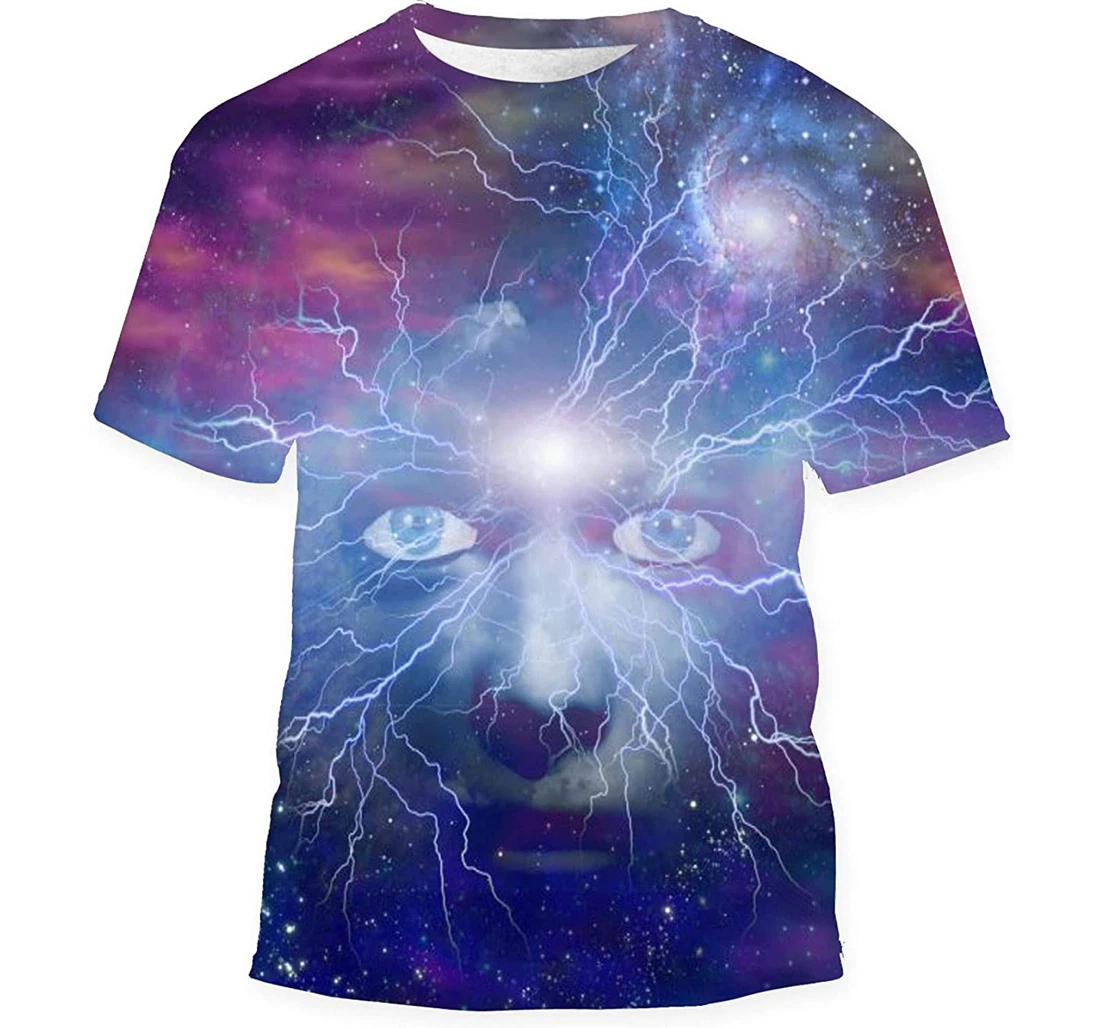 Face Universe Rendering Birthday Halloween - 3D Printed T-shirt, Long Sleeves Shirt