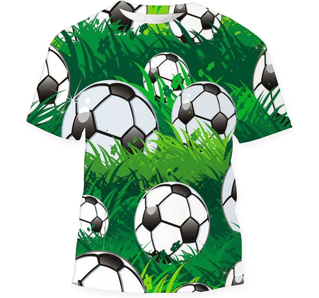 Football Ball Birthday Halloween - 3D Printed T-shirt, Long Sleeves Shirt