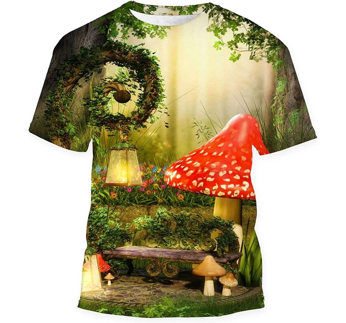 Enchanting Fairy Lounge Bench Deep Magical Birthday Halloween - 3D Printed T-shirt, Long Sleeves Shirt