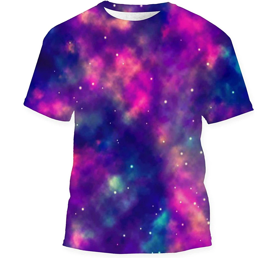 Space Universe Repeat Bright - 3D Printed T-shirt, Long Sleeves Shirt