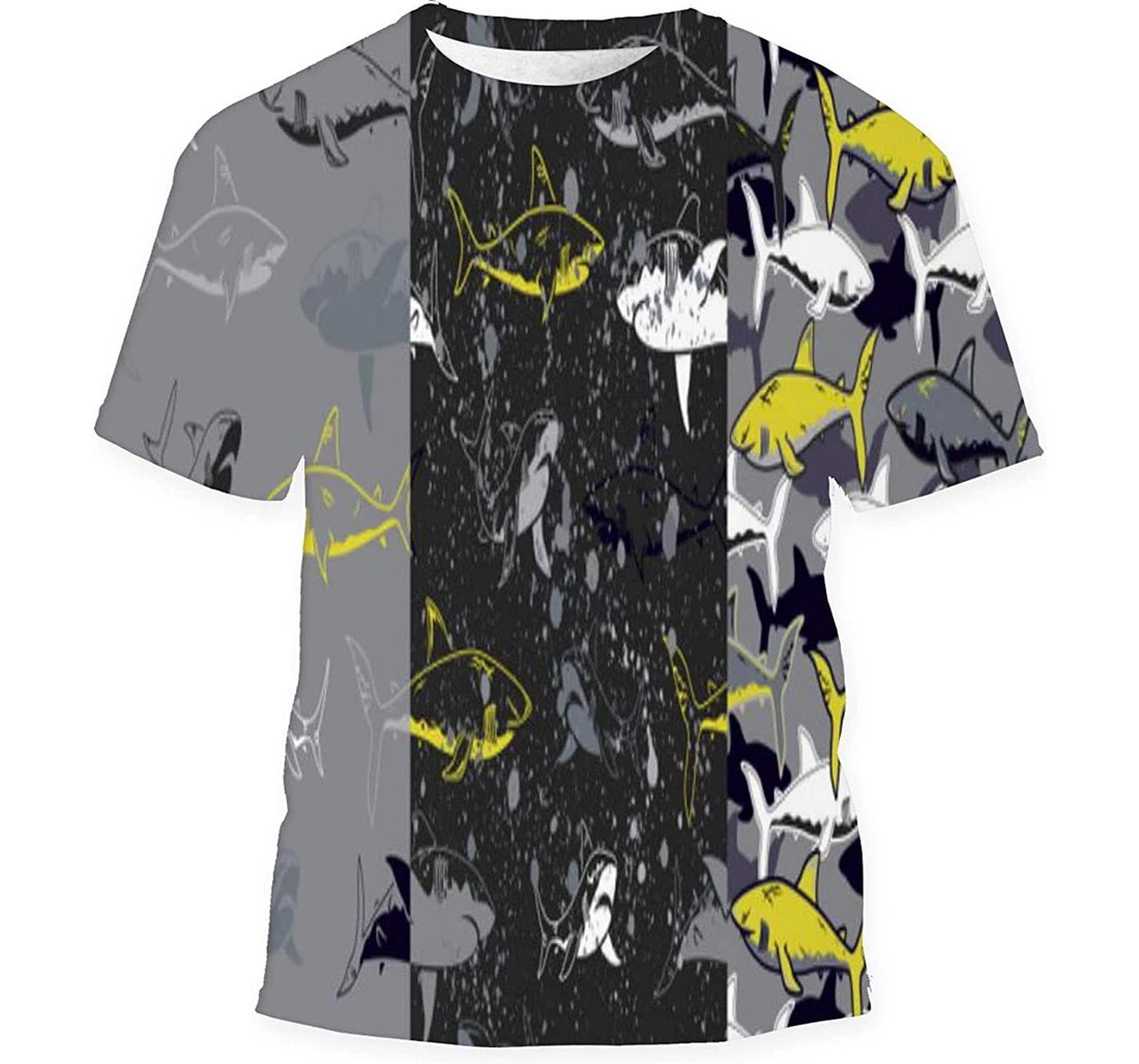 Set Abstract Underwater - 3D Printed T-shirt, Long Sleeves Shirt