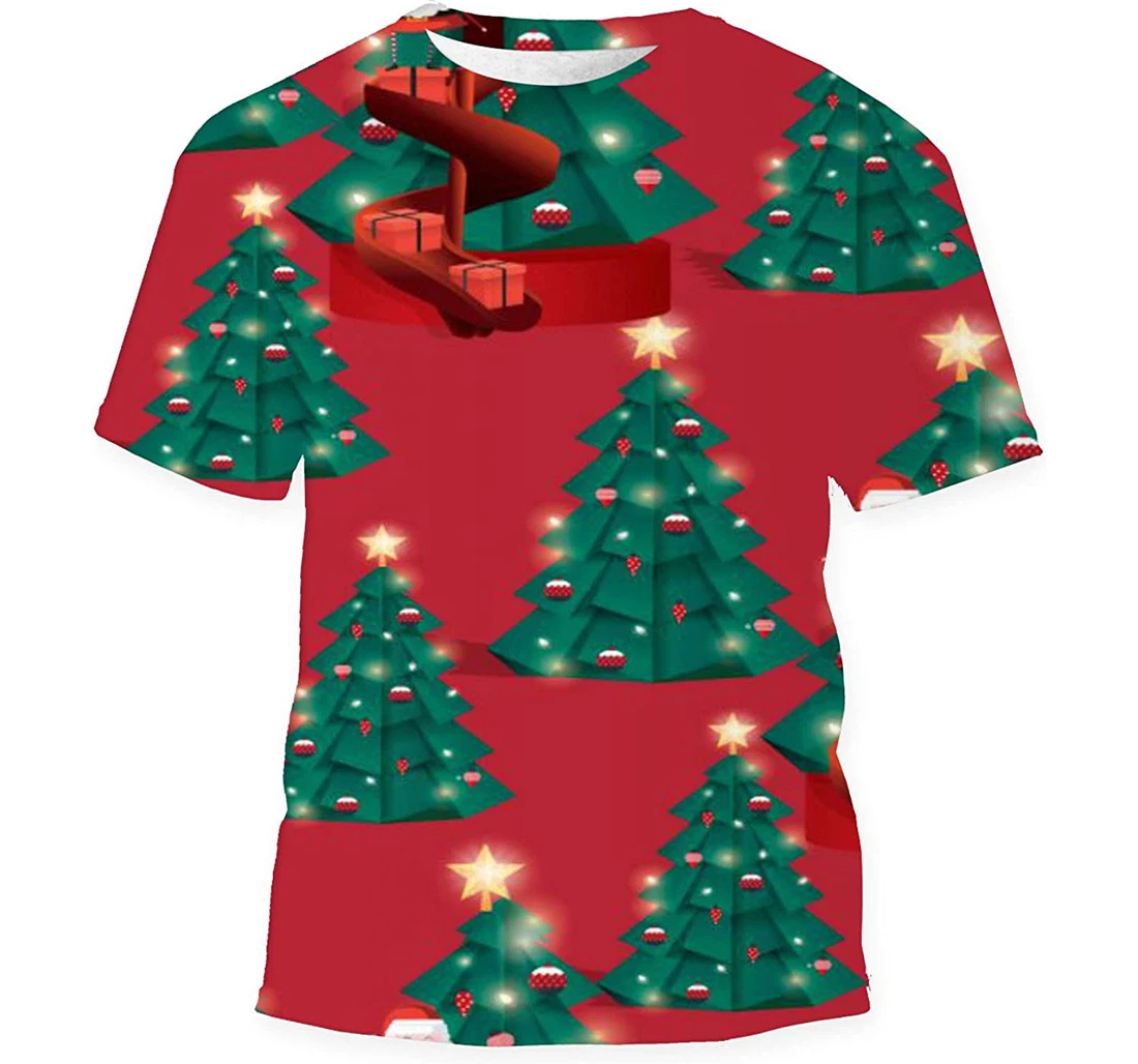 Christmas Funny New Year Design - 3D Printed T-shirt, Long Sleeves Shirt