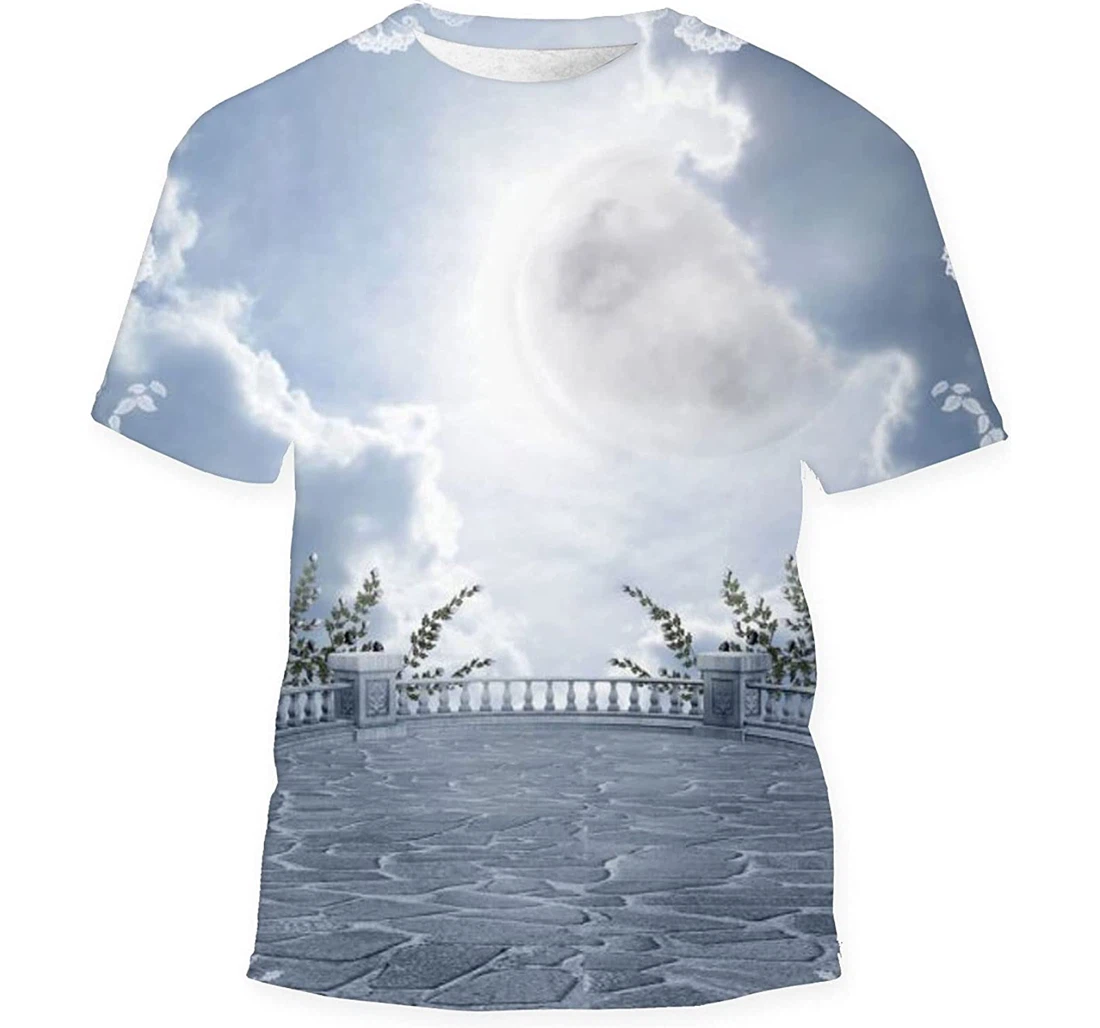 Scenery Balcony - 3D Printed T-shirt, Long Sleeves Shirt