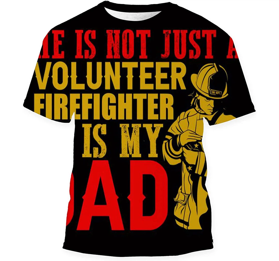 Firefighter Father Format That - 3D Printed T-shirt, Long Sleeves Shirt