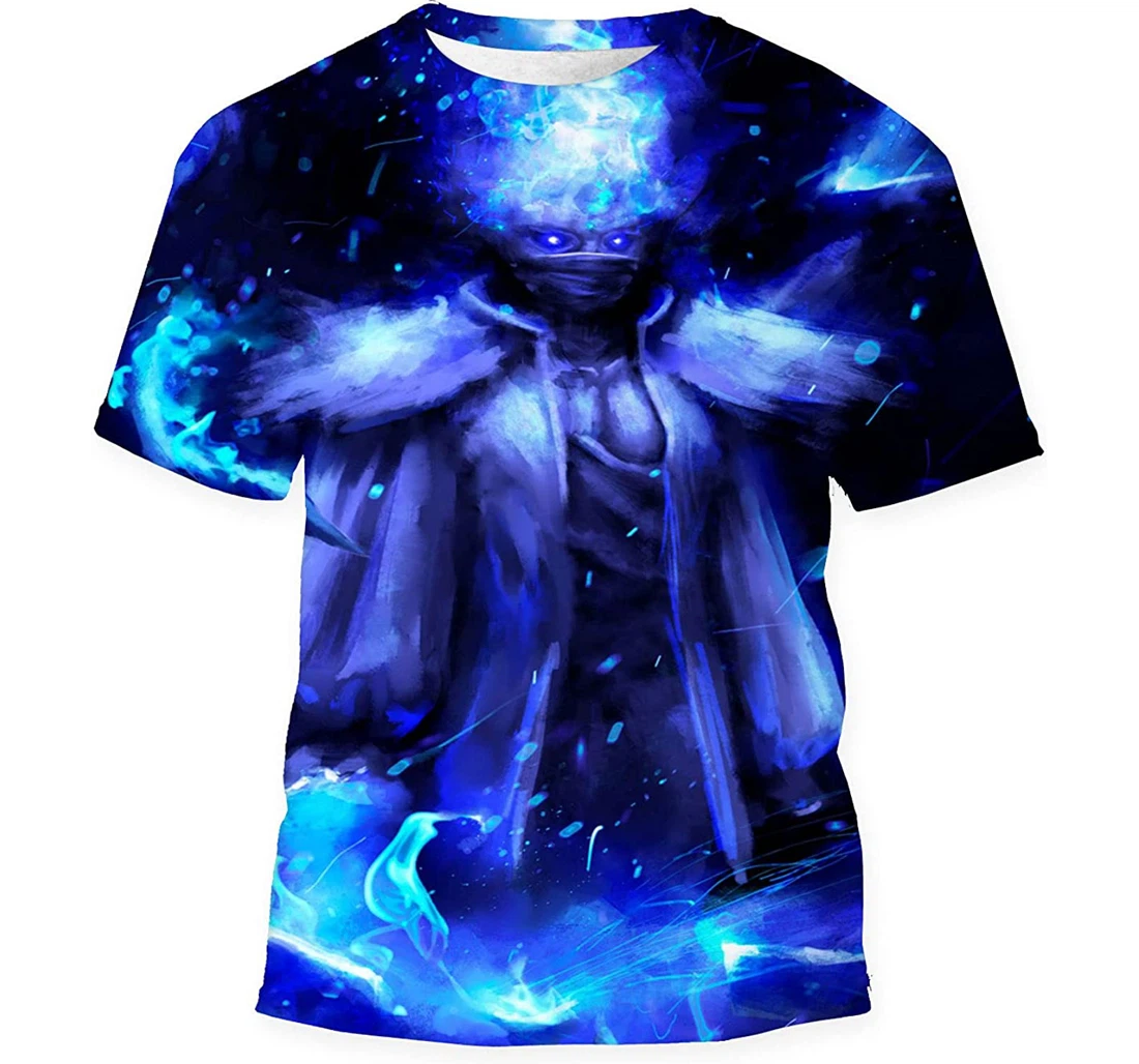 Fire Wizard White Suit Stands Dark - 3D Printed T-shirt, Long Sleeves Shirt