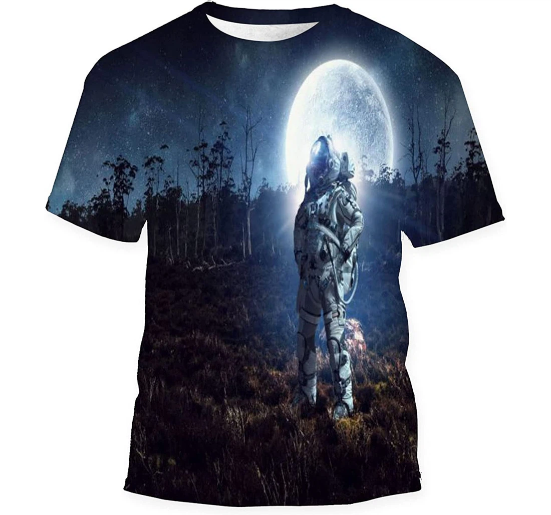 Spaceman His Mission Mixed Media - 3D Printed T-shirt, Long Sleeves Shirt