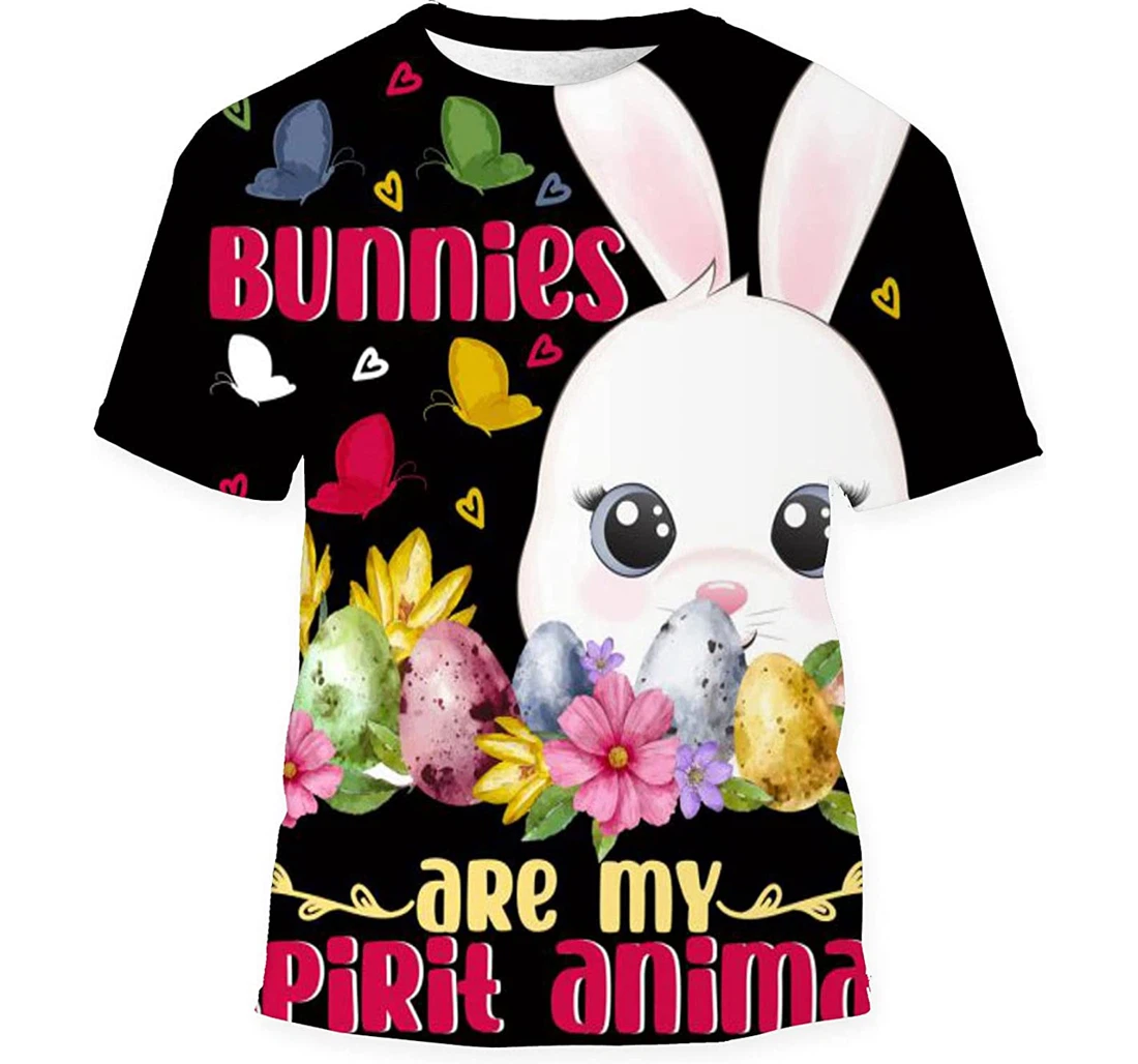 Premium Rabbit Design Format - 3D Printed T-shirt, Long Sleeves Shirt