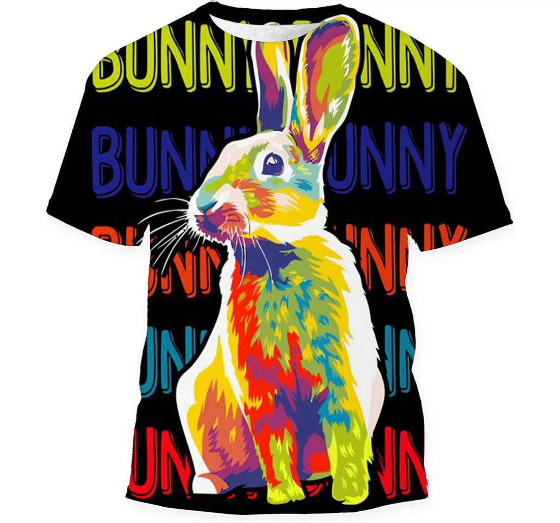 Premium Rabbit Design Format - 3D Printed T-shirt, Long Sleeves Shirt