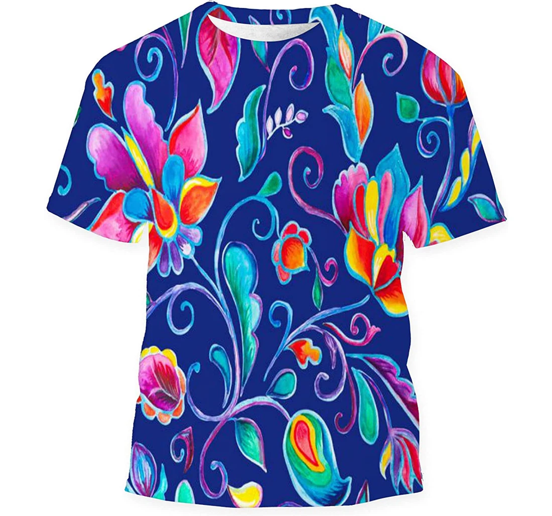 Fantasy Flowers Tulips - 3D Printed T-shirt, Long Sleeves Shirt