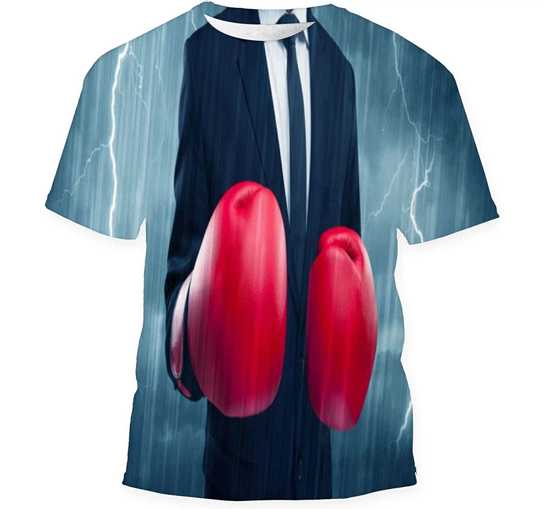 Dangerous Sales Person Getting Ready Fight - 3D Printed T-shirt, Long Sleeves Shirt